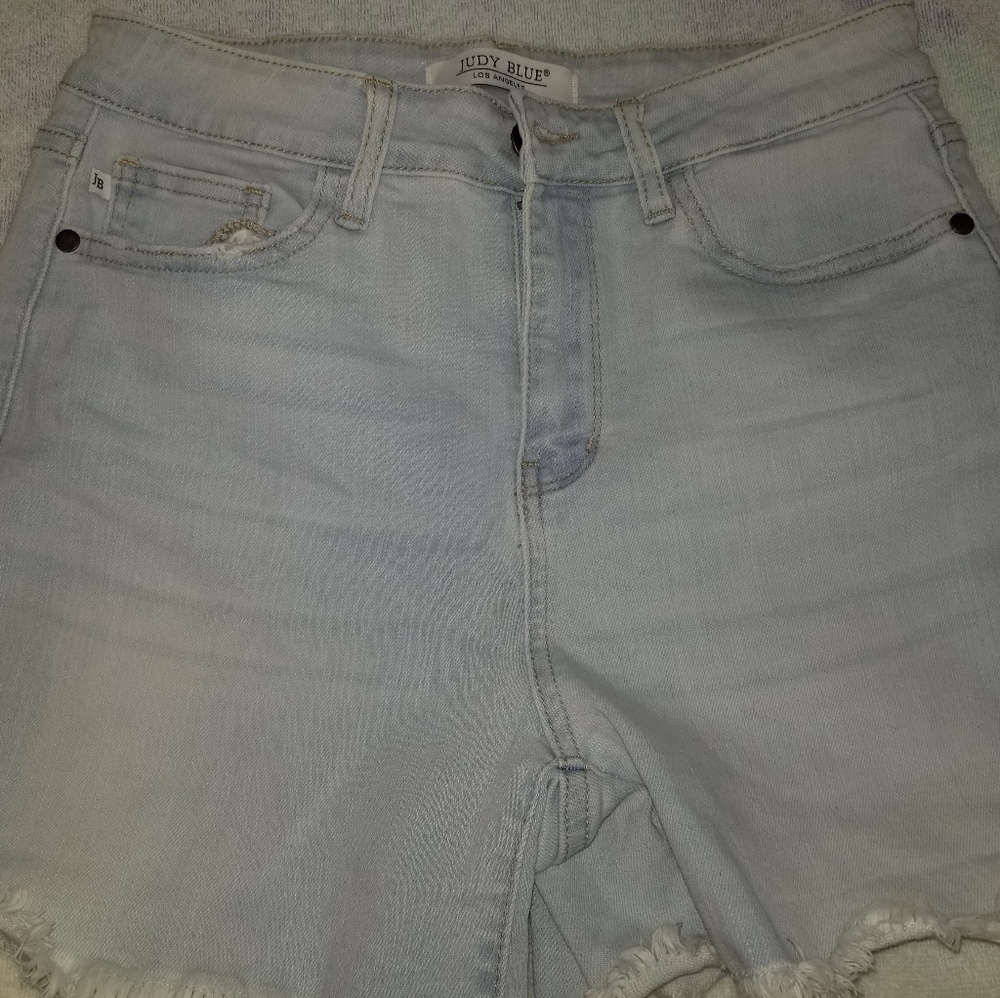 Judy Blue Jean shorts, light blue, size Medium